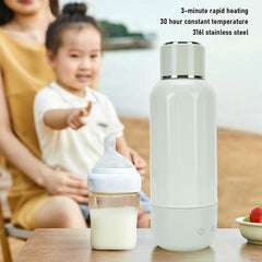 Travel Electric Kettle,Cordless Rechargeable Portable Small Mini Tea Coffee Kettle Water Boiler,Water Heater with 5 Temperature Control for Camping Car (Green)