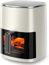 6-Quart Square Air Fryer with Viewing Window – 12-in-1 Functions (Air Fry, Roast, Reheat, Dehydrate, Bake, Steam) & 400°F Max Temperature