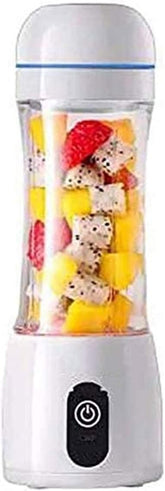 HHWKSJ Personal Juicer Blender, Travel Portable USB Mixer Juice Cup with Updated 6 Blades and More Powerful Motor, 380ml Water Bottle, 4000mAh Rechargeable Battery (Color : B)