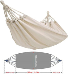 Hammock Camping Hammock Outdoor Double Hammock Camping Rope Swing Chair Canvas Hammocks for Terrace Travel Hiking Indoor Home Decor Hammocks for Outside