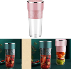 Portable Juicer Blender Squeezer Appliance Fruit Orange Juicer Chargable Mixer Machine Squeezer Citrus Multi-Functional Processor Extractor Pc Edible Grade Plastic Blender (Pink)