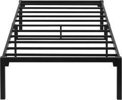 VECELO 14" Metal Platform Bed Frame for Kids/Mattress Foundation/No Box Spring Needed/Steel Slat Support (Twin Size)