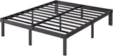 14 Inch Metal Twin Bed Frame Heavy Duty Platform Bed Frame No Box Spring Needed Easy Assembly Noise Free Black