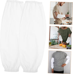 Cabilock 4pairs Cooking Oversleeves Reusable Arm Protectors for Men and Women Oilproof Arm Covers Comfortable and Easy to Clean for Kitchen and Food Service