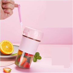 HHWKSJ Portable Blender, Personal Size Blender for Juice, Shakes and Smoothies, Food Grade Juicer Travel Blender Cup 80W with USB Rechargeable for Home, Sport, Office, Outdoors (Color : A)