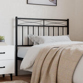 Headboard Black Powder-Coated Steel Tall Single Headboard373719