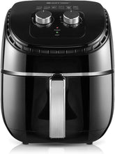 COSTWAY Air Fryer 3.5Qt 1300W Electric Hot Oil-Less Oven Cooker, UL Certified, Dishwasher Safe, with Smart Time&Temperature Control, Non Stick Fry Basket, Auto Shut Off (Black)