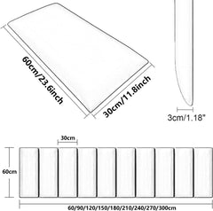 Peel and Stick Headboard for Twin and King, 3D Anti-Collision Headboard Panels for Wall, Bedroom/Living Room Upholstered Wall Panel,Light Blue,100x40cm