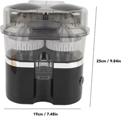 Automatic Dual Orange and Lemon Squeezer, 100W 15000RPM Portable Electric Citrus Juicer, Easy to Clean, Suitable for Fruits with Diameter within 9cm (US Plug 110V)