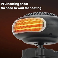 2025 New Battery Operated Heater with Anti Tilt Design, Quiet echargeable Space Heaters Car Window Defroster, Portable Car Heater, Easily Fits into Any Room or Cars for Office Indoor Use. (B)