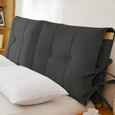 Cushioned Bed Headboard Cover for Full Queen King, Elegant Thicken Headboard Cover, Premium Quilted Fabric with Thick Padding for Wedding, Birthday(Grey a,120x80x10CM)