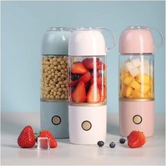 HHWKSJ Portable Blender, Personal Blender, Mini Juicer Cup USB Rechargeable and Personal Size Blender Smoothies,400ml,Fruit Juice, Mixer (Color : B)