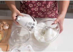 Egg Beater- Hand Mixer, Classic Stainless Steel Mixer Power Electric Mixer with Turbo and Easy Eject Button fine