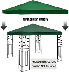 Outdoor Gazebo Canopy Replacement - Shelter Cover for Roof - Durable Outdoor Cover for Garden - Suitable for Camping Tents and Sheds/Outdoor pergolas/Beach awnings(10ft x 10ft)