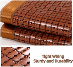 Double Side Cooling Bed Sheet, Folding Summer Sleeping Mat, Traditional Chinese Absorb Sweat Mat, Summer Wood Bed Mat for Apartments, Bedrooms and Dormitories(31.5 x 74.8)