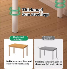 Modern Small Computer Desk, Metal Frame Compact Workstation Table, Simple Office Table for Home Office, Writing, Study & Gaming(100 * 50 * 74cm)