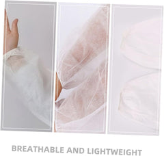 Healifty 50Pcs Adjustable Arm Sleeves Protective Covers Breathable Non-Woven Kitchen Arm Covers for Home Use and Cooking
