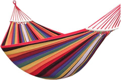 Oxford Cloth Hammock Thickened Skin-Friendly Breathable Good Load-Bearing Capacity Outdoor Easy to Install Hammock(Blue,L)