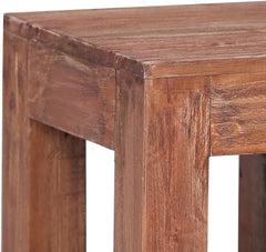 Coffee Table 11.8"x11.8"x11.8" Solid Reclaimed WoodSmall square clearance black rectangle rustic wood modern lift top coffee tables for living room office furniture with storage