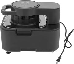 2.38Gal Air Fryer with LCD Touch Screen and Viewing Window,194-392℉,Non-Stick and Oil-Less Tray for Fast and Oil Free Cooking