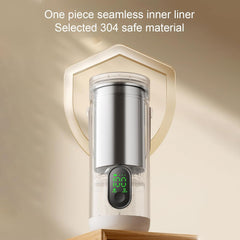 Zopsc Electric Kettle, Portable Water Heater with 10 Minute Boiling, 12H Temperature Retention, 27000mAh Battery, 350ml Stainless Steel, Cordless for Camping Hiking Travel