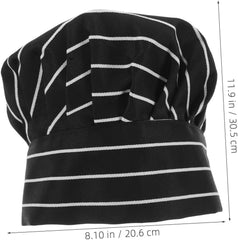 Baluue Adjustable Cotton Chef Hat for Men and Women Breathable Ventilated Cook Cap for Hotel Kitchens Bakeries and Culinary Use Pleated Design for Comfortable Kitchen Cooking and Baking Multi