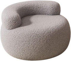 Lazy Sofa Footstool Accent Chair Multifunctional Furniture Home Decor Floor Sofa for Nursery Room Office Bedroom Living Room, Grey