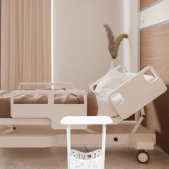 Alipis 2 Tiers End Table Open Storage Nightstand Wooden Bedside Side Table Bedroom Furniture for Home Office Bathroom White, 40.00X35.70X23.70CM