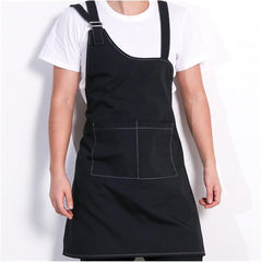 Aprons Adjustable bib Aprons Apron Denim Coffee Shop Waiter Barber Work Clothes Men Women Tooling Painting Cooking Barista Apron Painter's Overalls
