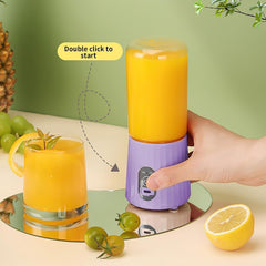 6 Stainless Steel Blades USB Charging Blenders Powerful Electric Juicer Cup, Portable Blender for Shakes and Smoothies, Handheld Blenders With Lid For Outdoor Travel (Purple)