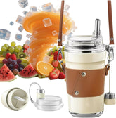 Velytycheon Shaved Ice Juice Cup Portable Blender,Multifunctional Cordless Juicer,Rechargeable Mini Travel Cup,Personal Smoothie Blenders with Leakproof-Lid for Office, Gym, Camping, Travel (450ML B)