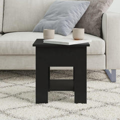 Accent Home Furniture Coffee Table Black 15.7"x15.7"x16.5" Engineered Wood