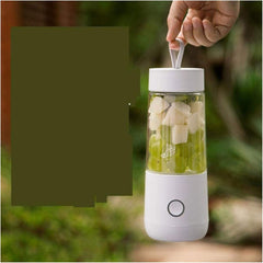 HHWKSJ Portable Blender, One-handed Drinking Mini Blender for Shakes and Smoothies, 350ML Personal Blender with Rechargeable USB, Made with BPA-Free Material Portable Juicer, Elegant Matte White