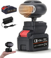 Battery Operated Heaters for Indoors Car, 1500mah Portable Heater Battery Powered with Anti-Tilt, 10㎡ Defogging Car Window Defroster for Cars Office Indoor, Quiet Long Heating (2 * 10 Batteries)