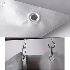 Outdoor Clear Curtains Waterproof Pergola Side Panels Anti-Tear Balcony Rain Curtain with Zipper for Carports, Pavilions, Canopies, Porch (8.2x9.84ft/2.5x3m)