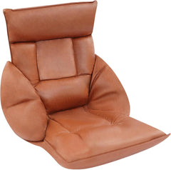 Adjustable Floor Lazy Sofa Chair, Adjustable Lazy Sofa with Armrests, 50x29.53in Tilt Household Backrest floor Couch with Headrest, 220 lbs Load-Bearing, 5 Lumbar Part Adjustment Gears (Navy Blue)