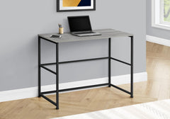 Monarch Specialties I 7778 Computer Desk, Home Office, Laptop, Left, Right Set-up, Storage Drawers, 40" L, Work, Metal, Laminate, Grey, Black, Contemporary