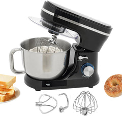 4.5L Electric Stand Mixer Stainless Steel Kitchen Mixer for Dough 8 Speeds Portable Kitchen Mixer Baking Dough Kneading Machine w/Mixing Bowl & Dough Hook & Flat Beater, 1000W 110V