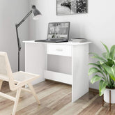 Chipboard Writing Desk with 1 Drawer Computer Desk Console Table Worktable Reading Table Office Desk Space Saving Design Side Table for Living Room Bedroom Office Tiny House 39.4" x 19.7" x 29.9"