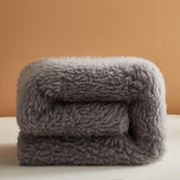 MASTERMARK Brown Mattress, 71x79 inches Bed Mattress, Medium Plush Feel, Fluffy Soft Solid Color Fleece Mattress