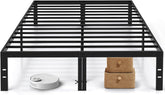 Twin Size Bed Frame, 14 Inch Metal Platform Bed Frames with Heavy Duty Steel Slat Support, No Box Spring Needed, Easy Assembly, Under Bed Storage