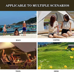 2-Pack Summer Breathable Mesh Hammock, Beach Relaxation Hanging Bed with Storage Bag, for Garden/Travel, Load Bearing 100kg/220.5lbs