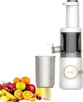 620ml Electric Cold Press Juicer,Compact Masticating Slow Juicer,Portable Blender Masticating Juicers,120W Motor, Reverse Function