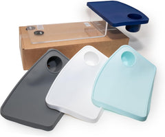 Liddle Bed Shelf Z Bracket with Mint Silicone Top - Modern Innovations Bedside Shelf for Bed - Floating Shelf with Non-Slip Surface for Nightstand Essentials - Easy Install Bedside Organizer