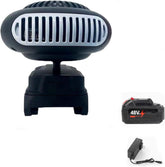 Battery Powered Space Heater - 1500mAh Rechargeable Portable Heater with Long-Lasting Heating and Defogging Function for Indoors, Cars, Camping (1pc + 2 batteries)