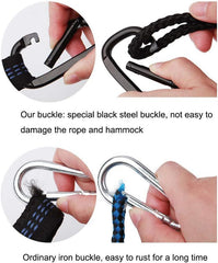 Generic 260cm X 140cm Hammock Single Double Camping Lightweight Portable Road Indoor Outdoor Garden Hammock Swing with Mosquito Net, Pink