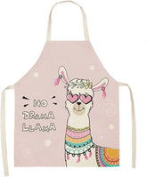 Aprons With Pockets Cotton Linen Sleeveless Aprons Kitchen Women Pinafore Home Cooking Baking Waist Bib Apron