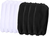OUNONA 4pairs Reusable Arm Sleeves for Cooking and Cleaning Elastic Oversleeves Protectors for Dish Washing Food Prep and Household Tasks