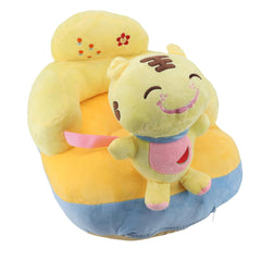 Baby Support Sofa Adjustable Angle, Stable Electric Infant Sit Up Chair, Floor Seat Plush Lounger, Safe Non Material, Lightweight Portable for Indoor Outdoor Use (Rabbit Pattern)