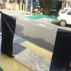 Waterproof Transparent Tarpaulin Outdoor Curtain Pergola Plastic Cover PVC Plastic Tarpaulin for Gazebo, Garden, Canopy, Ccan Be Customized (Color : Blue, Size : 2.1x2.5m)